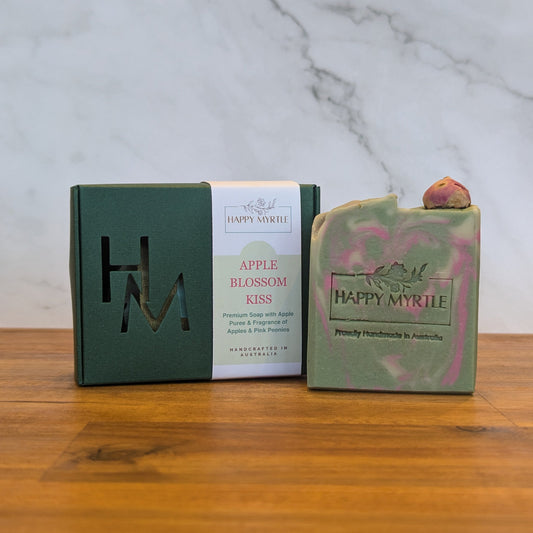 Apple Blossom kiss premium handcrafted soap in box