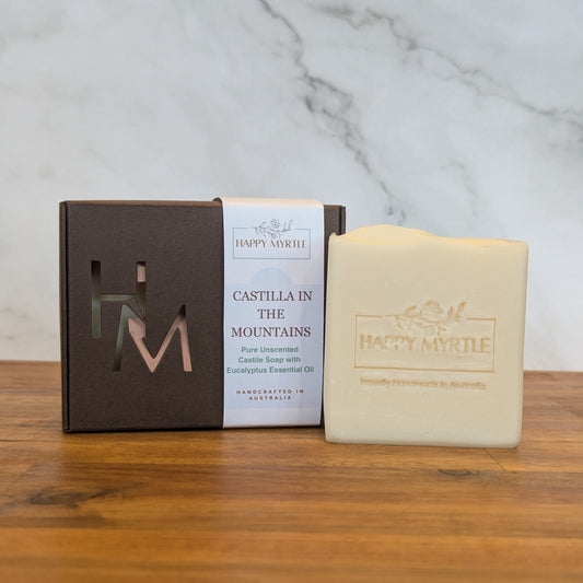 Castilla in the mountains essential oil soap in box