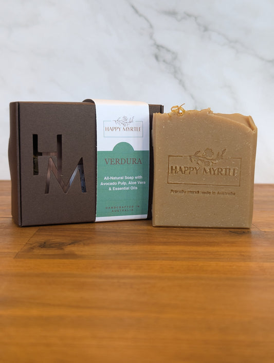 Verdura| Natural Soap with Fresh Avocado , Aloe Vera & Essential Oils