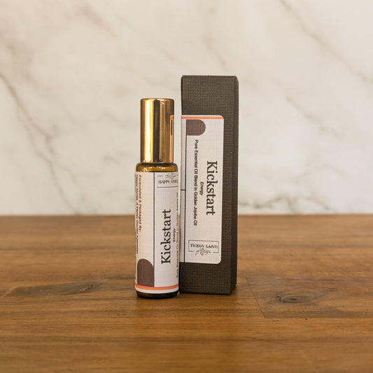 Kickstart essential oil roll on in box