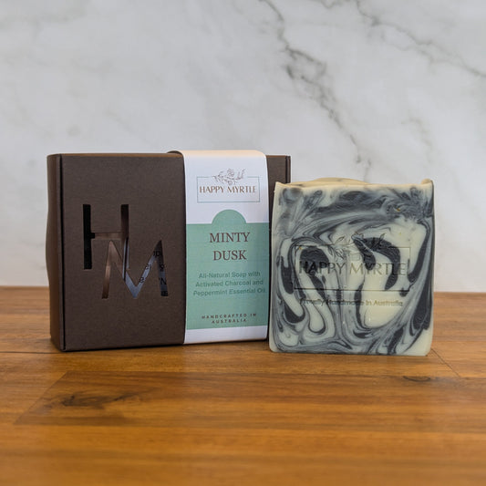 minty dusk essential oil soap