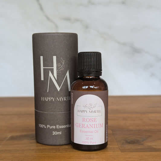 rose geranium essential oil 30ml in box