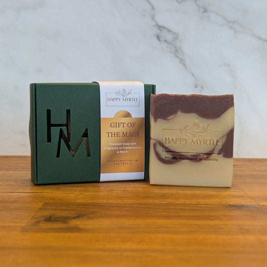 Gift of the Magi Premium soap with Frankincense and Myrrh in box