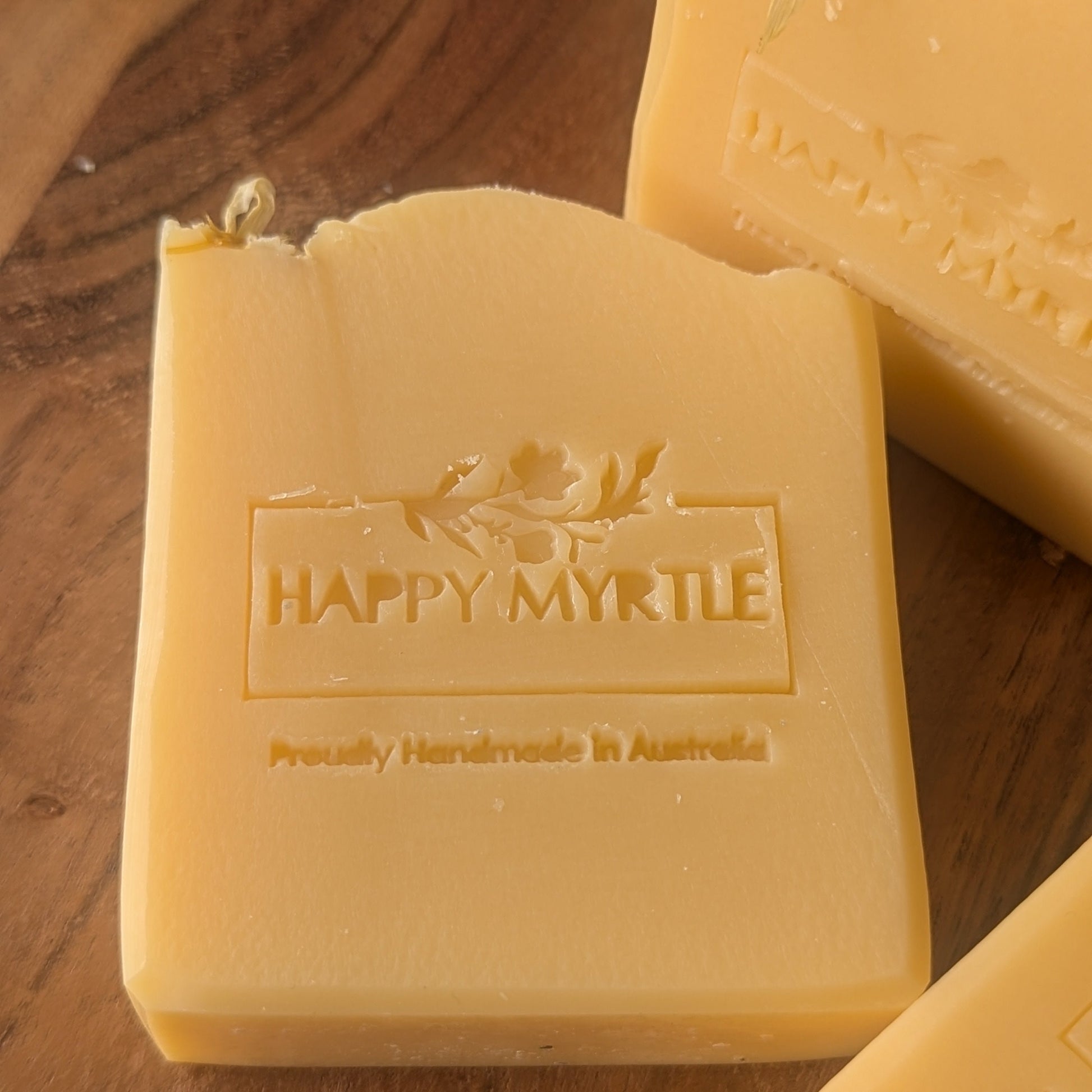 Close up of Handmade Chamomile and Calendula Soap