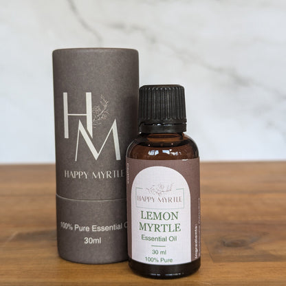 lemon myrtle essential oil 30ml in box